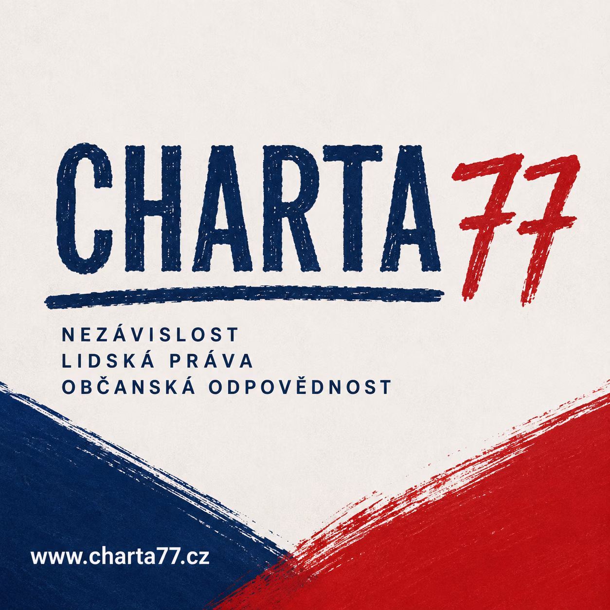Charta 77: projektový banner – skoro.cz