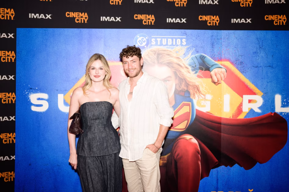 Martin Dubovický na premiéře filmu Supergirl